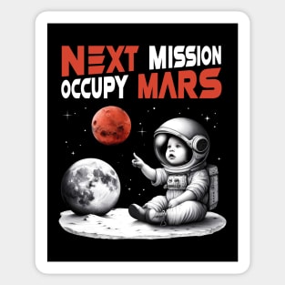 Red Planet Mars – 'Next Mission, Occupy Mars' Sticker